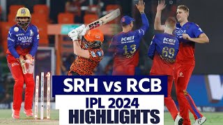 SRH Vs RCB IPL 2024 41 Match Highlights Hyderabad vs Bengaluru Highlights  IPL 2024 Highlights [upl. by Konopka]