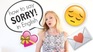 How to say SORRY and APOLOGISE in English  British English [upl. by Kroll]