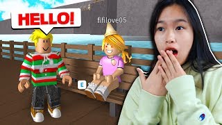 I met a BOY Roblox Bloxburg Roleplay [upl. by Aissatsan]