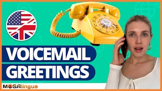 Voicemail Greetings in English 5 Voicemail Messages You Can Steal [upl. by Lassiter]