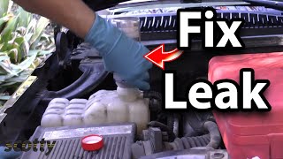 How to Fix a Leak in Your Car Radiator [upl. by Nonaihr]