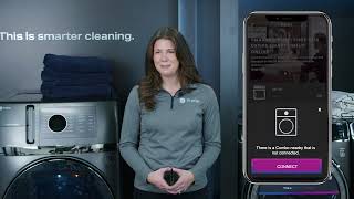 GE Profile™ Combo WasherDryer – How to Connect to the SmartHQ App [upl. by Mozart496]