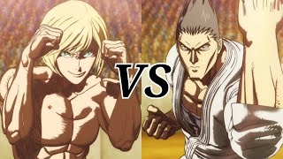 Imai Cosmo VS Akoya Seishu  4K  Full Fight  Subbed  Kengan Ashura [upl. by Ardnassela]