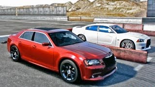 300 SRT8 vs Dodge Charger SRT8 DRAG RACE [upl. by Catha]