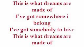 Hilary Duff  What Dreams Are Made Of With Lyrics [upl. by Yreneh856]