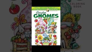 Freebies from Creative Haven Garden Gnomes coloring book shorts coloringbook [upl. by Retsek]