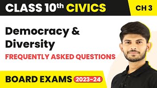 Democracy and Diversity  FAQs  Class 10 Civics Chapter 3  CBSE 202425 [upl. by Conall]