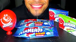 ASMR AIRHEADS BITES XTREME CANDY WHITE MYSTERY FLAVORS COMMERCIAL AD MUKBANG EATING MOUTH SOUNDS [upl. by Reemas]