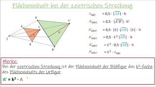 Flächeninhalt bei der zentrischen Streckung [upl. by Anya]