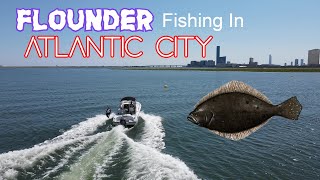 Flounder Fishing In Atlantic City Absecon Reef Atlantic Ocean First Time In The Deep Sea [upl. by Wolff44]