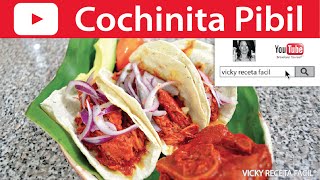 COCHINITA PIBIL  VickyRecetaFacil [upl. by Nylloc]