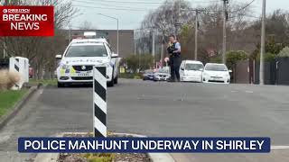 Police manhunt underway in two Christchurch suburbs [upl. by Conrad]