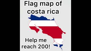 Flag map of costa rica costarica mapping [upl. by Onaicnop]