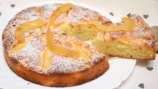 TORTA SOFFICISSIMA ALLO YOGURT E MELE CON 1 UOVO E SENZA BURRO [upl. by Anniroc]