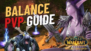 BALANCE DRUID PVP GUIDE  LEVEL 25  WoW Season of Discovery [upl. by Nolaj]