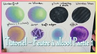 TUTORIEL  Feutres à alcool Graphit Copic Promarker ♦ PARTIE 1 [upl. by Ludie]