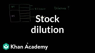 Stock dilution  Stocks and bonds  Finance amp Capital Markets  Khan Academy [upl. by Mcknight]