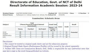 EDUDEL Delhi Result 2024 Kaise Dekhe  How To Check Delhi EDUDEL Result 2024  Class 3 To 7 Result [upl. by Pisano]