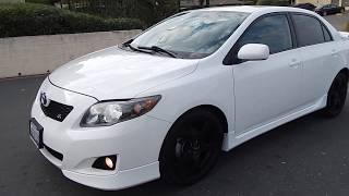 2009 Toyota Corolla S 5 speed manual transmission video overview and walk around [upl. by Arba625]