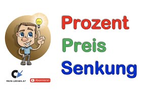 Prozentrechnung Preissenkung [upl. by Eseela900]