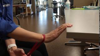 Neuromuscular re education of the radiocarpal joint upon extension [upl. by Ecirtaed231]