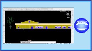 DISEGNO PROSPETTO DI UN EDIFICIO CON CAD 113 [upl. by Nanny]