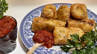 Постни зелеви сармипечени на фурнаLean cabbage rollsbeaked in the oven [upl. by Igiul907]