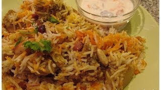 Chicken Biryani in a cashew nut and coconut masalaSouth Indian Chicken Biryani [upl. by Brest262]