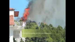 Firefighting planes in Croatia near Primošten  Kroatische Löschflugzeuge bei Primošten [upl. by Anirac316]