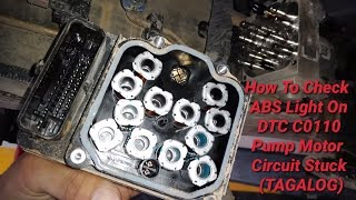 Chevy Silverado 2018 ABS Warning Light On DTC C0110 Pump Motor Circuit Stuck TAGALOG [upl. by Ailec]