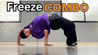 Bboy Freezes Combo Tutorial by Bimal Rana  Bboy tutorial [upl. by Felise]