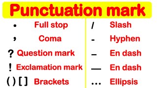 PUNCTUATION MARK GUIDE  Learn how to use punctuation correctly [upl. by Harrad62]