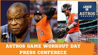 Astros Workout Day Press Conference Interviews [upl. by Emya]