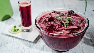 Health Probiotic Drink Recipe  Tangy Carrot amp Beetroot Kanji  कांजी  Holi Special [upl. by Arba187]