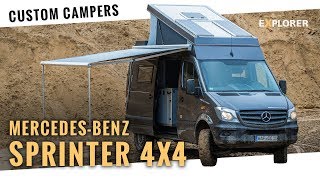 Mercedes Sprinter 4x4 Campervan mit Aufstelldach im Test [upl. by Ahsinrat736]