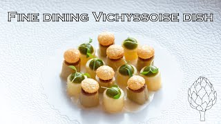 Delicious vichyssoise dish  Fine dining  Michelin [upl. by Gyimah]