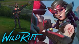 HEADHUNTER CAITLYN SKIN GAMEPLAY  BUILD amp RUNES  WILD RIFT [upl. by Enimzzaj]