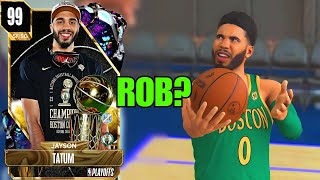 FREE DARK MATTER JAYSON TATUM GAMEPLAY IN NBA2k24 MyTeam CAN HE PROVE HE DESERVES FINALS MVP [upl. by Klute]