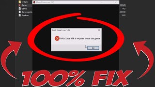 how to fix RPGVXAce RTP is required to run this game  100 Fix [upl. by Yelkao]