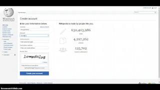 Creating a wikipedia account [upl. by Eronaele712]