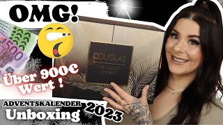 OMG 😱 über 900€ Wert Douglas Luxury Adventskalender 2023  24 Türchen UNBOXING [upl. by Dasteel]