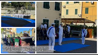 Imperia Guardia Costiera cambio al vertice arriva il nuovo comandante Luigi Cuciniello [upl. by Oninrutas]