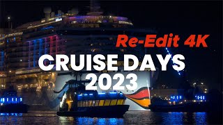 Reedit 4K Hamburg cruise days 23  Kreuzfahrer Parade Reedit 4k [upl. by Maupin]