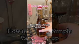 how I make vanilla coffee syrup at home  shorts [upl. by Salokcin98]