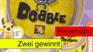 Dobble Kartenspiel  Anleitung amp Rezension  SpieLama [upl. by Relyt]