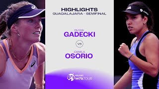 Camila Osorio vs Olivia Gadecki  2024 Guadalajara Semifinal WTA Match Highlights [upl. by Enelad]