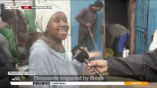 W Cape Floods  Residents of Cape Towns informal settlements would welcome relocation [upl. by Anelaf]