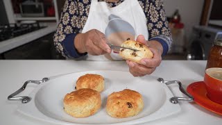 Making quick and easy scones in the air fryer  our first real air fryer recipe [upl. by Vonny504]