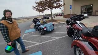 HARLEY DAVIDSON TRI GLIDE VS THE RG3 [upl. by Molahs]