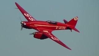 DH88 Comet quotGrosvenor Housequot at Old Warden 7th September 2014 [upl. by Anegue]